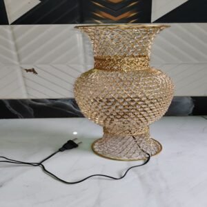 Crystal flower pot 24 inchi with led