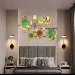 Iron wall panel with led light